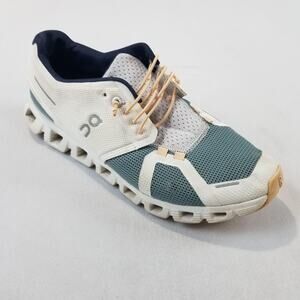 On Cloud Shoes Womens Size 9 White Teal Mesh Running Athletic Sneakers 69.98856
